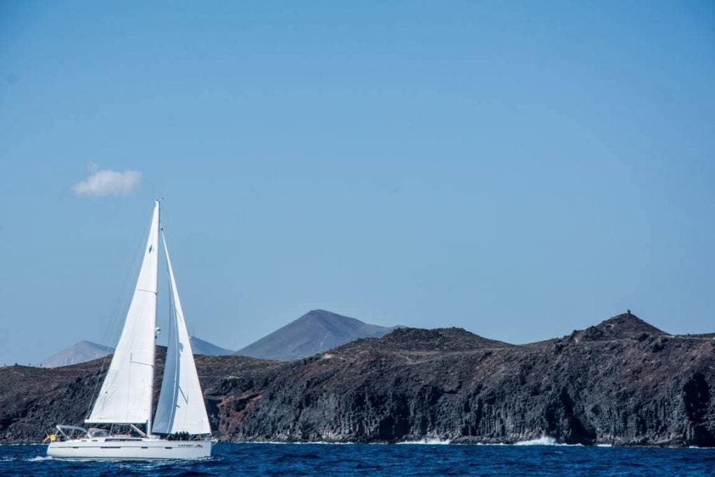 Bavaria Cruiser 56 Gatsby Sailing coast Lanzarote Atlantic Canary Islands